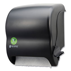 San Jamar Ecological Green Towel Dispenser, 12.49 in x 8.6 in x 12.82 in, Black