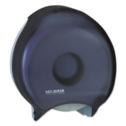 San Jamar Single 12" JBT Bath Tissue Dispenser, 1 Roll, 12 9/10x5 5/8x14 7/8, Black Pearl
