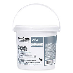 Sani Professional Sani-Cloth AF3 Germicidal Disposable Wipes, Extra-Large, 7.5 x 15, Unscented, White, 160 Wipes/Pail, 2 Pails/Carton