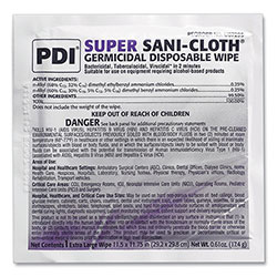 Sani Professional Super Sani-Cloth Individually Wrapped Germicidal Disposable Wipes, Extra-Large, 11.5 x 11.75, White, 50/Box, 3 Boxes/Carton