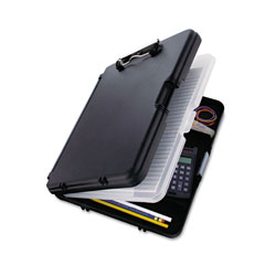 Saunders WorkMate II Storage Clipboard, 1/2 in Capacity, Holds 8-1/2w x 12h, Black/Charcoal
