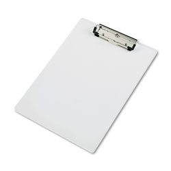 Saunders Acrylic Clipboard, 1/2 in Capacity, Holds 8-1/2w x 12h, Clear