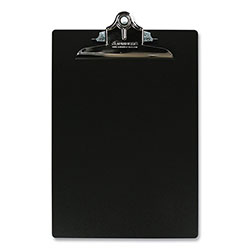 Saunders Aluminum Clipboard, 1 in Clip Capacity, Holds 8.5 x 11 Sheets, Black