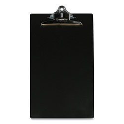 Saunders Aluminum Clipboard, 1 in Clip Capacity, Holds 8.5 x 14 Sheets, Black
