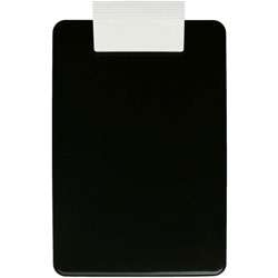 Saunders Antimicrobial Clipboard - Low Profile - 8 1/2 in x 11 in - Black, White - 1 / Each