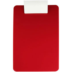 Saunders Antimicrobial Clipboard - Low Profile - 8 1/2 in x 11 in - Red, White - 1 / Each