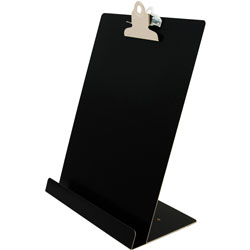 Saunders Free Standing Clipboard and Tablet Stand, 1 in Clip Capacity, Holds 8.5 x 11, Black