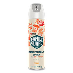 FamilyGuard™ Disinfectant Spray, Citrus Scent, 17.5 oz Aerosol Spray, 8/Carton