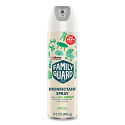 FamilyGuard™ Disinfectant Spray, Fresh Scent, 17.5 oz Aerosol Spray, 8/Carton
