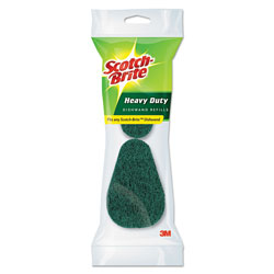 Scotch Brite® Soap-Dispensing Dishwand Sponge Refills, 2.9 x 2.2, Green, 2/Pack
