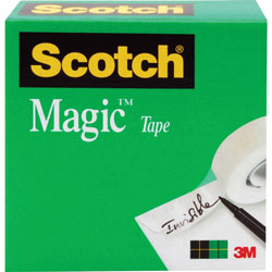 Scotch™ Magic Tape, 3 in Core, 1 inx2592 in, 12/PK, Transparent