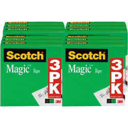 Scotch™ Magic Tape, 1 in Core, 1/2 inx1296 in, 12/BD, Transparent