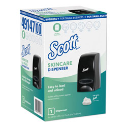 Scott® Essential Manual Skin Care Dispenser, 1000 mL, 5.43 in x 4.85 in x 8.36 in, For Small Business, Black