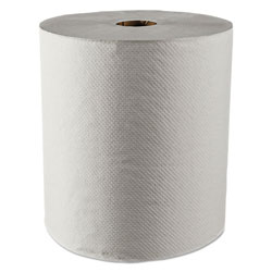 Scott® Hard Roll Towels, 100% Recycled, 1.5 in Core, White, 8 in x 800ft, 12 Rolls/Carton