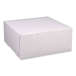 SCT Bakery Boxes, Standard, 12 x 12 x 5, White, Paper, 100/Carton