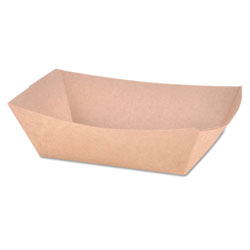 SCT Paper Food Baskets, Brown Kraft, 1 lb Capacity, 1000/Carton