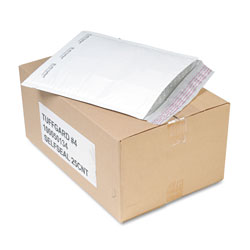 Sealed Air Jiffy TuffGard Self-Seal Cushioned Mailer, #4, Barrier Bubble Lining, Self-Adhesive Closure, 9.5 x 14.5, White, 25/Carton