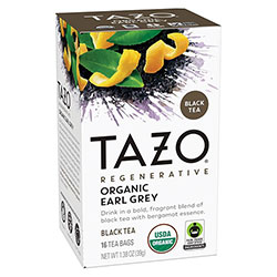 Seattle's Best® Tea Bags, Organic Earl Grey, 16/Box, 6 Boxes/Carton