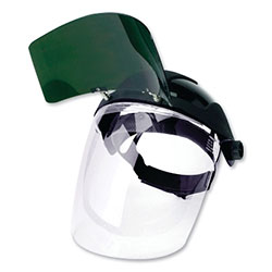 Sellstrom DP4™ Series Multi-Purpose Faceshield,Flip-Up IR Window & Ratcheting Headgear, AF/Clear, Shade 8 IR, 9 in H x 12.125 in L