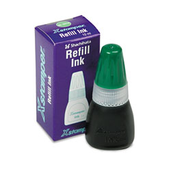 Shachihata. U.S.A. Refill Ink for Xstamper Stamps, 10ml-Bottle, Green