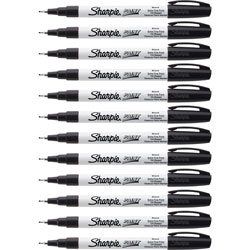 Sharpie® Extra Fine Oil-Based Paint Markers, 12/BX, Black