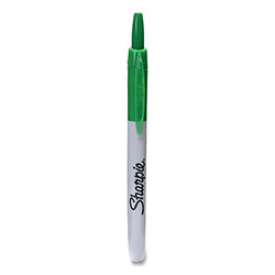 Sharpie® Fine Tip Permanent Marker, Fine Bullet Tip, Green, Dozen