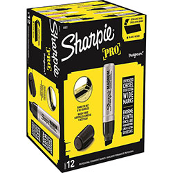 Sharpie® Magnum Permanent Marker, Broad Chisel Tip, Black, Dozen