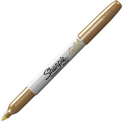 Sharpie® Metallic Markers, Fine Pt, Permanent, Gold