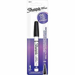 Sharpie® Oil-Based Paint Markers, Fine Marker Point, Black Oil Based Ink, 1 Pack