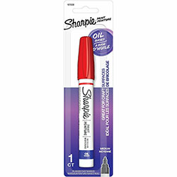 Sharpie® Oil-Based Paint Markers, Medium Marker Point, Red Oil Based Ink, 1 Pack