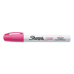 Sharpie® Permanent Paint Marker, Medium Bullet Tip, Pink, Dozen