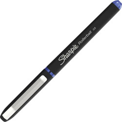 Sharpie® Rollerball Pens - 0.5 mm Pen Point Size - Blue - Black Barrel - 4 / Pack