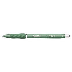 Sharpie® S-Gel Fashion Barrel Gel Pen, Retractable, Medium 0.7 mm, Black Ink, Green Barrel, 4/Pack