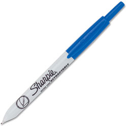 Sharpie® Sharpie Markers, Retractable, Ultra Fine, 12/BX, Blue