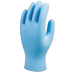 Showa 8005 Series Disposable Nitrile Gloves, Lightly Powdered, 8 mil, Small, Blue