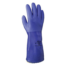 Showa KV660 Kevlar® PVC Coated Gloves, 2X-Large, Blue