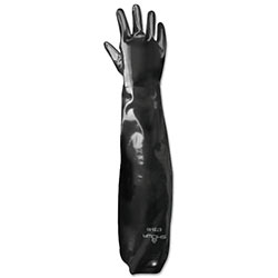 Showa Neoprene Shoulder Length Gloves, Black, Smooth, Large