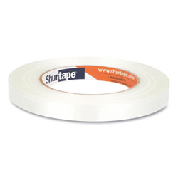 Shurtape GS 490 Economy Grade Fiberglass Reinforced Strapping Tape, 0.47 in x 60.15 yds, White, 72/Carton