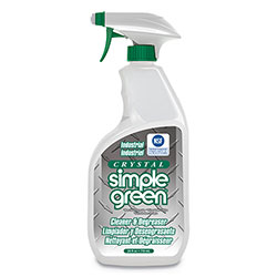 Simple Green Crystal Industrial Cleaner/Degreaser, 24 oz Spray Bottle, 12/Carton