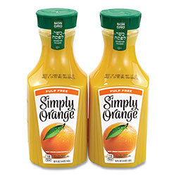 Simply Orange® Orange Juice Pulp Free, 52 oz Bottle, 2/Pack