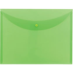 Smead Envelope, Snap Closure, 11-3/4 inWx1/10 inLx9 inH, Green