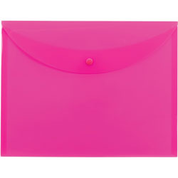 Smead Envelope, Snap Closure, 11-3/4 inWx1/10 inLx9 inH, Pink
