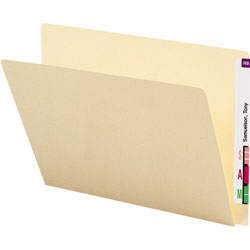 Smead Extended End Tab Manila Folders, Straight Tab, Letter Size, 100/Box