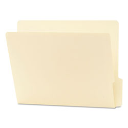 Smead Heavyweight Manila End Tab Folders, 9 in Front, 1/3-Cut Tabs, Bottom Position, Letter Size, 100/Box
