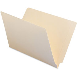 Smead Heavyweight Manila End Tab Folders, 9.5 in Front, Straight Tab, Legal Size, 100/Box