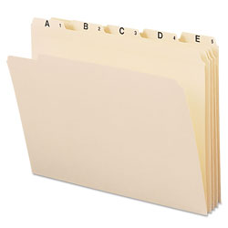 Smead Indexed File Folder Sets, 1/5-Cut Tabs, A-Z, Letter Size, Manila, 25/Set (SMD11777)