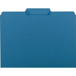 Smead Interior File Folders, 1/3-Cut Tabs, Letter Size, Sky Blue, 100/Box