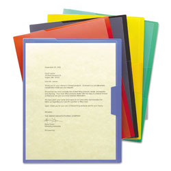 Smead Organized Up Poly Opaque Project Jackets, Letter Size, Assorted Colors, 5/Pack