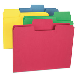 Smead SuperTab Colored File Folders, 1/3-Cut Tabs, Letter Size, Assorted, 24/Pack