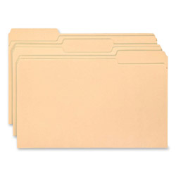Smead Top Tab File Folders with Antimicrobial Product Protection, 1/3-Cut Tabs, Legal Size, Manila, 100/Box